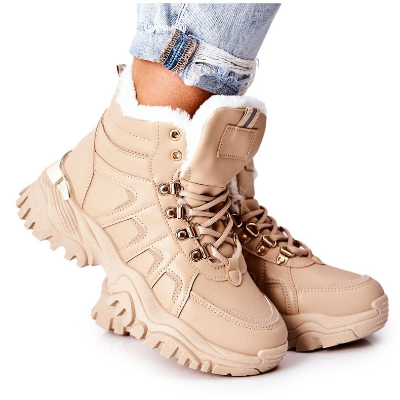 PM1 Beige isolierte Hareshaw Trapper für Damen