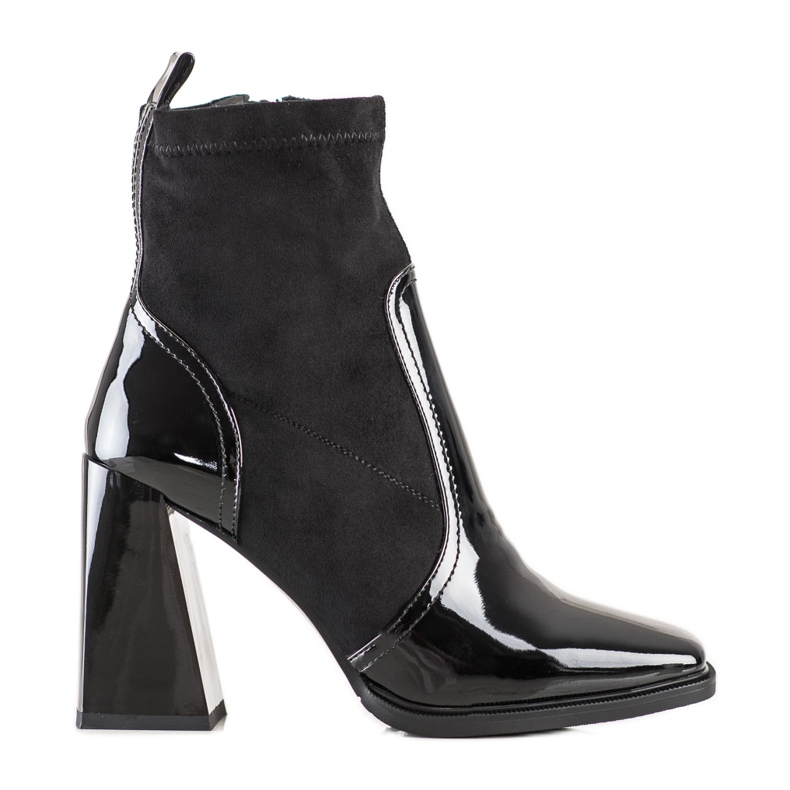 S. BARSKI Stiefel mit Trapezabsatz S.BARSKI schwarz