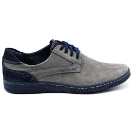 KOMODO Casual Herrenschuhe 848 grau marineblau