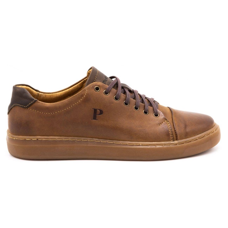 Polbut Herren Lederschuhe 2109 camel braun