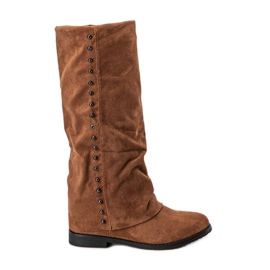 Camel Boots auf dem Colorado Keilabsatz braun