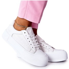 FB3 Sneakers für Damen auf der Plattform White Honey weiß