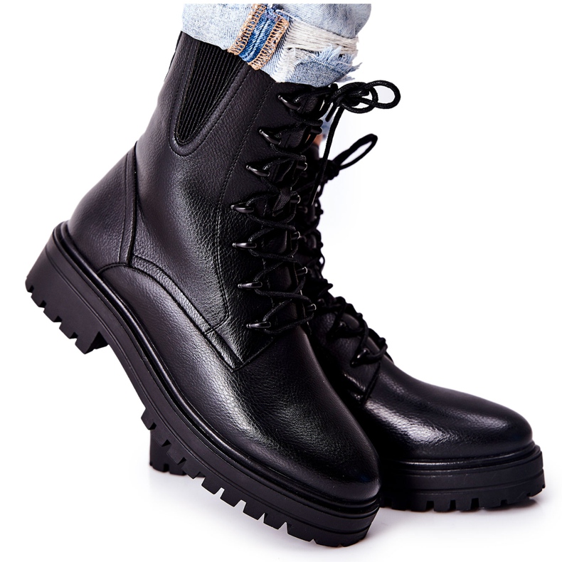 Stiefel Workers Isolierte Sergio Leone Schwarz TR756