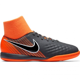 Nike Magista Obra X 2 Academy Df Ic Jr AH7315 080 Fußballschuhe mehrfarbig orangen und rottöne