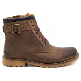 Olivier Braune Herren-Schneestiefel 910MP