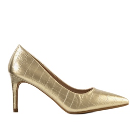 Goldene Pumps auf einem Byatt Stiletto-Absatz