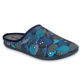 Befado Damenschuhe 155D204 marineblau blau grau