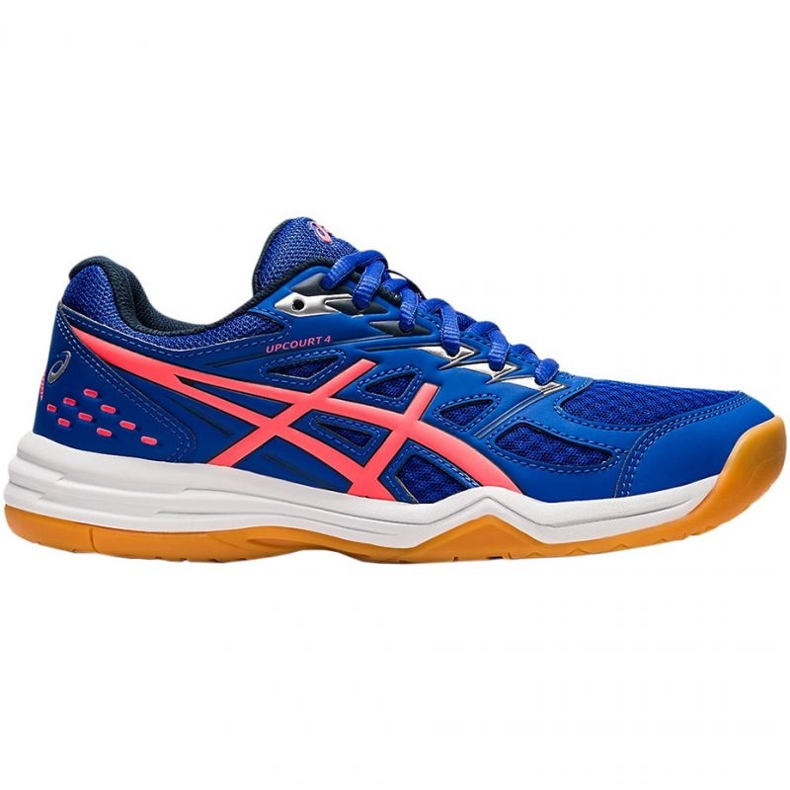 Asics Upcourt 4 W 1072A055 412 Volleyballschuhe blau rosa blau