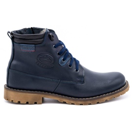 Olivier Leder Winterstiefel 754 marineblau