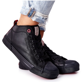 Hohe Sneakers für Damen Cross Jeans II2R4032C Schwarz