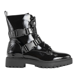 Schwarze Lackstiefel für Damen von Ferland