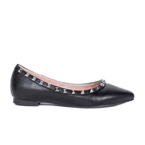 Meredith besetzte schwarze Ballerinas