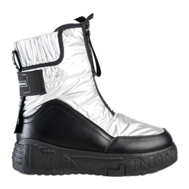 Seastar Schneestiefel auf dem Slider schwarz silber-