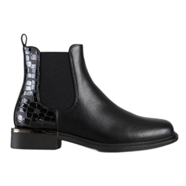 Elegante Chelsea-Boots von Sergio Leone schwarz