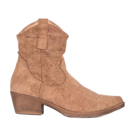 Beige Cowboystiefel von Bowie