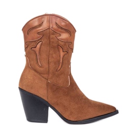Megi braune hohe Cowboystiefel