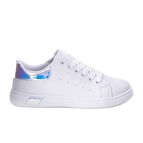 Weiße Turnschuhe mit Debbie-Verzierungen