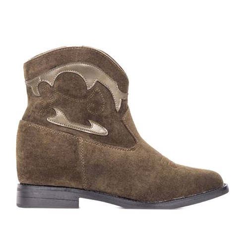 Grüne Stiefeletten Ana