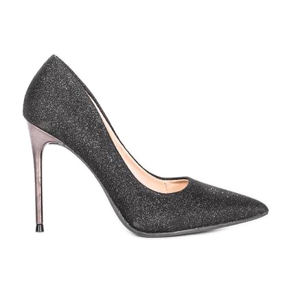 Schwarze Brilliant-Heels
