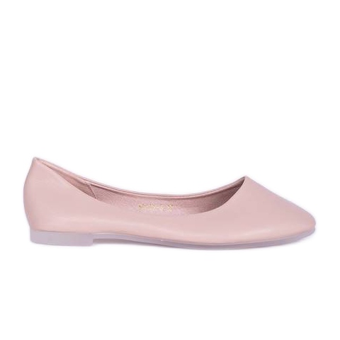 Beige Ballerinas mit Mandelspitze Baleria