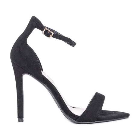 Schwarze Sandalen mit Stilettoabsatz von Molly