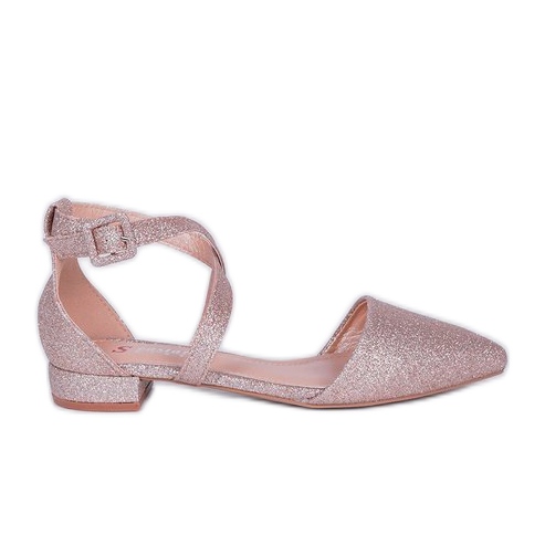 Roségoldene Ballerinas Elise rosa