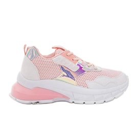 Rosa Damen-Sneaker von Modern Girl weiß