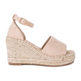 Beige Espadrilles am Keilabsatz Holiday Vibes