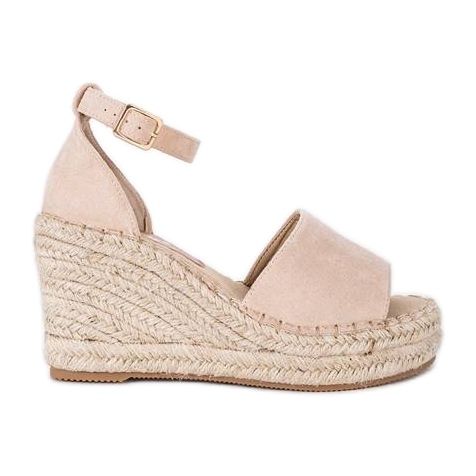Beige Espadrilles am Keilabsatz Holiday Vibes