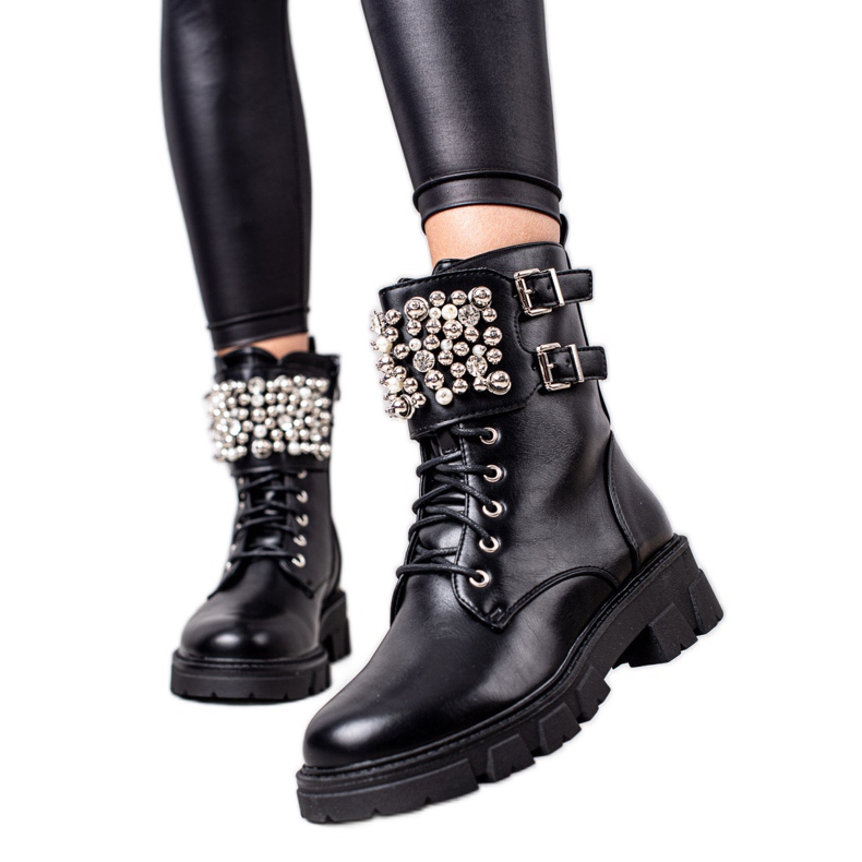 Seastar Stilvolle Arbeiter mit Strasssteinen schwarz