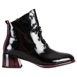 S. BARSKI Schnürboots auf High Heels von S.BARSKI schwarz