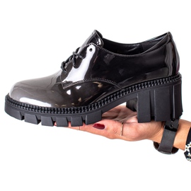 S. BARSKI Lackierte Schuhe S.BARSKI schwarz grau