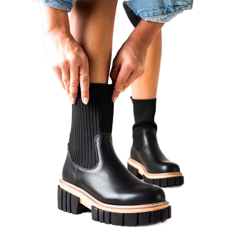 Seastar Booties Jodhpur-Stiefel mit Socke schwarz