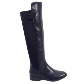 Schwarze Stiefel, F5850 Schwarz