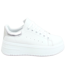Weiße Damen Sneakers T0YD8240-5 WEISS / SILBER