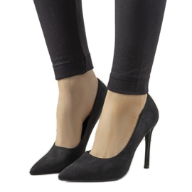 Schwarze klassische Hyirnar Wildleder-Heels