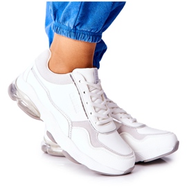 Damen Sportschuhe Memory Foam Big Star II274178 Weiß silber-