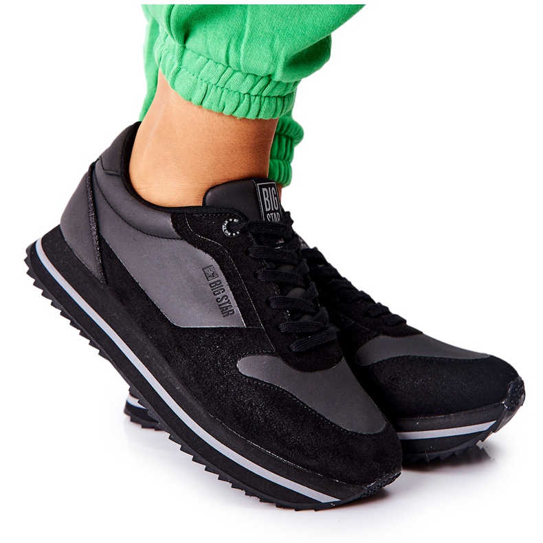 Sportschuhe Memory Foam Big Star II274217 Schwarz