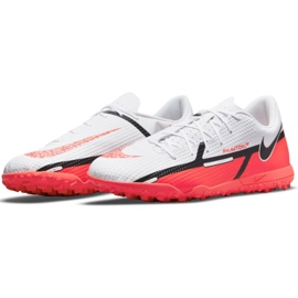 Nike Phantom GT2 Club Tf M DC0821 167 Fußballschuh weiß, rot, mehrfarbig weiß