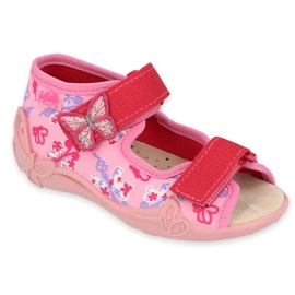 Befado gelb Kinderschuhe 342P021 rosa