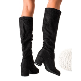 Stylische schwarze VINCEZA Stiefel