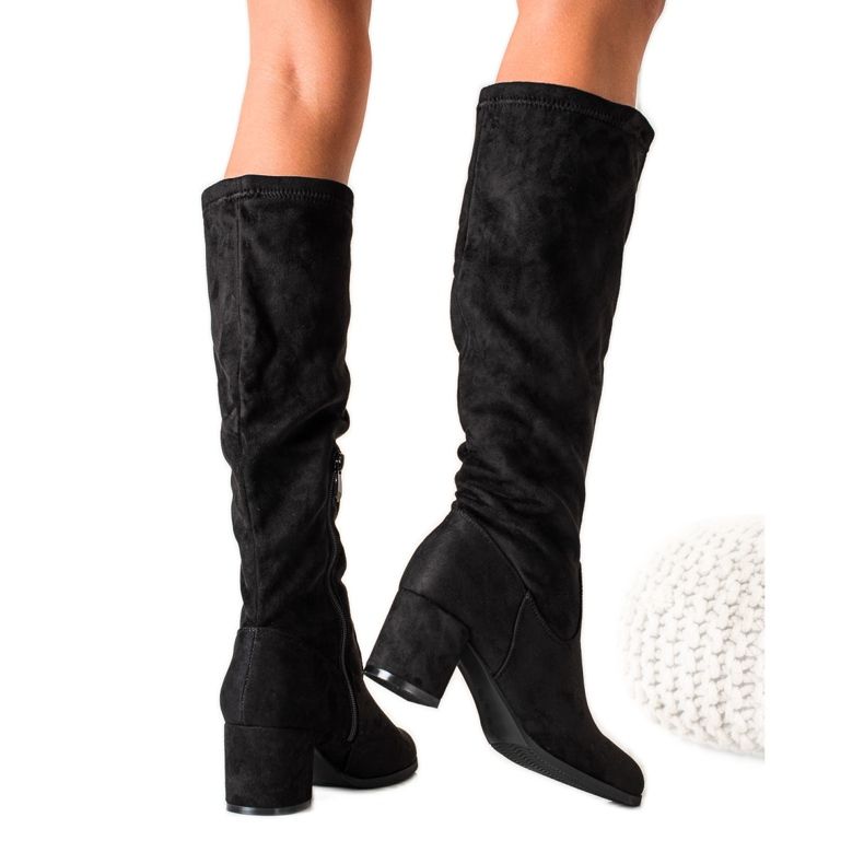 Stylische schwarze VINCEZA Stiefel