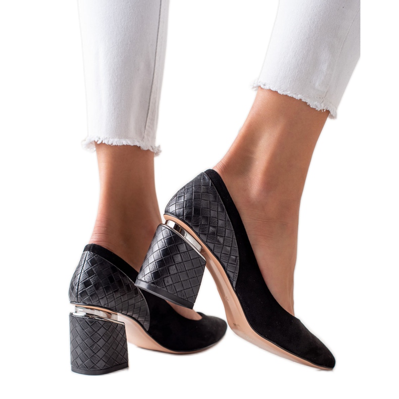 S. BARSKI Stilvolle schwarze Pumps