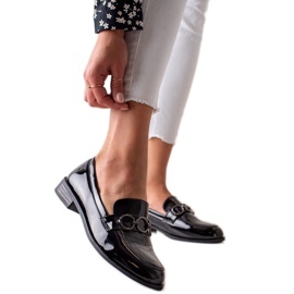 Goodin Lackierte Loafer schwarz