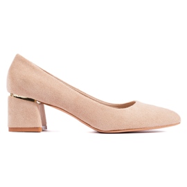 Goodin Elegante Wildleder Pumps beige