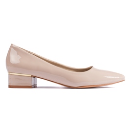 Goodin Klassische Pumps mit niedrigem Absatz beige