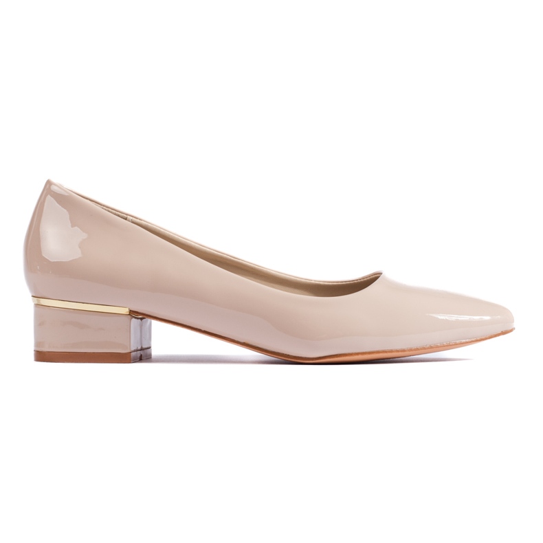 Goodin Klassische Pumps mit niedrigem Absatz beige