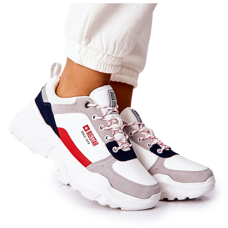 Sportschuhe Sneakers Big Star II274283 Weiß