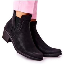 Schwarze Stiefel auf High Heel Sergio Leone BT620