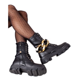 S. BARSKI Stiefel Workery Z Ozdobie S.BARSKI schwarz